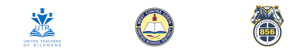 UTR, WCCUSD, Teamster logo 
